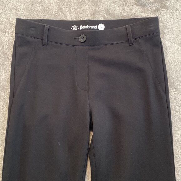 Betabrand Dress Yoga Pants Bootcut Black Pull On Elastic Waist Pants - Picture 6 of 10